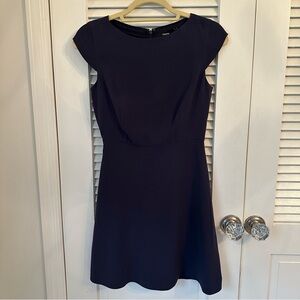 Theory Navy Crepe Dress
